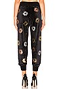 view 3 of 4 x MARGHERITA Velluto Daisy Jogger in Nero