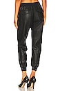 view 3 of 4 Faux Leather Jogger in Black