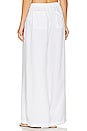 view 3 of 4 Angie Crop Palazzo Pant in White