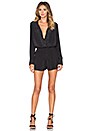 view 4 of 5 Long Sleeve Romper in Black