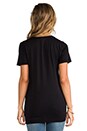 view 3 of 4 Very Light Jersey V Neck Tee in Black