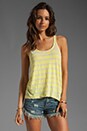 view 2 of 5 Sugarcane Stripe Tank in Citrine