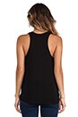 view 3 of 4 Drapey Lux Tank in Black