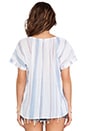 view 3 of 4 TOP À RAYURES CANYONDALE in Chambray & Apricot