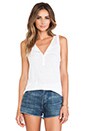 view 1 of 4 Slub Tank in White