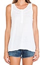 view 4 of 4 Slub Tank in White