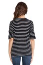 view 3 of 4 New Haven Stripe Top in Black