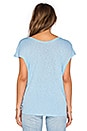view 3 of 3 Slub Jersey Short Sleeve Dolman Top in Sky Blue