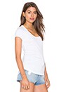 view 2 of 3 CAMISETA ESCOTE REDONDO in White