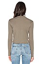 view 3 of 4 1x1 Cropped Turtleneck in Military Olive