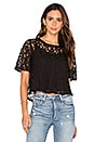 view 1 of 4 Lace Crop Top in Black