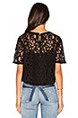 view 3 of 4 Lace Crop Top in Black