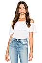 view 1 of 4 Off Shoulder Ruffle Top in White
