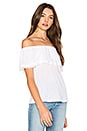 view 2 of 4 Off Shoulder Ruffle Top in White