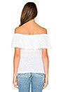 view 3 of 4 Off Shoulder Ruffle Top in White
