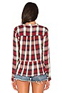 view 3 of 4 Edgware Plaid Button Up in Cherry Red
