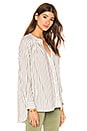 view 2 of 4 Pirouette Stripe Button Down in Off White & Blue