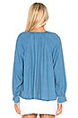 view 3 of 4 Long Sleeve Peasant Top in Medium Wash