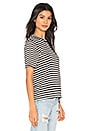 view 2 of 4 Striped Tee in Black & Natural