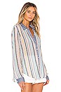 view 2 of 4 x Gray Malin Stripe Button Down Top in Playa Stripe