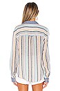 view 3 of 4 x Gray Malin Stripe Button Down Top in Playa Stripe
