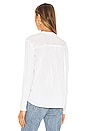 view 3 of 4 Foley Long Sleeve Surplice Top in White