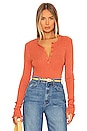 view 1 of 4 Layton Henley Top in Burnt Orange