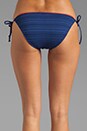view 2 of 3 Ginger Eyelet Tie Side Bikini Bottom in Navy