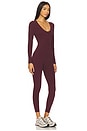 view 3 of 4 Chloe Air Weight Jumpsuit in Dark Cherry