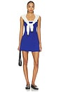 view 4 of 4 ROBE COURTE MONAH RIGOR DRESS in Cobalt & Black