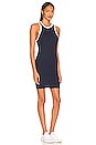 view 2 of 3 Racerback Tennis Dress in Indigo & White