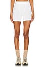 view 1 of 6 Theo Rib Short in White