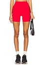 view 2 of 6 Ella Airweight High Waist Shorts in Pirate Red & Indigo