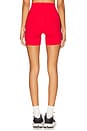 view 4 of 6 Ella Airweight High Waist Shorts in Pirate Red & Indigo