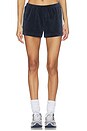 view 2 of 6 Heritage Velour Short in Indigo & White