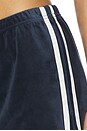 view 6 of 6 Heritage Velour Short in Indigo & White
