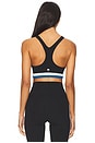 view 3 of 4 Maci Air Weight Sports Bra in Black & Stone Blue
