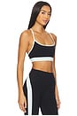 view 2 of 4 Emerson Airweight Sports Bra in Black & Ice