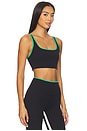 view 2 of 4 Cait Rigor Sports Bra in Black & Grass