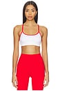 view 1 of 4 SUJETADOR DEPORTE LOREN in White & Lotus Red