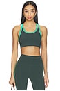 view 1 of 4 Robbie Airweight Sports Bra in Military & Spearmint