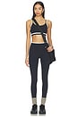 view 4 of 4 Eva Rigor Double Strap Sports Bra in Black & Military