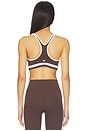 view 3 of 4 Bianca Rigor Bra in Dark Chocolate & White
