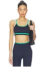 view 1 of 4 Eva Rigor Double Strap Sports Bra in Indigo & Spearmint