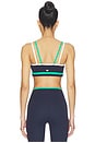 view 3 of 4 Eva Rigor Double Strap Sports Bra in Indigo & Spearmint