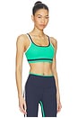 view 2 of 4 SUJETADOR DEPORTIVO DE DOBLE TIRANTE EVA in Spearmint & Indigo