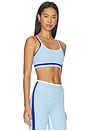 view 2 of 4 Eva Rigor Double Strap Bra in Skylight Blue & Cobalt