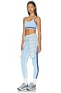 view 4 of 4 Eva Rigor Double Strap Bra in Skylight Blue & Cobalt