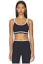 view 1 of 4 Eva Rigor Double Strap Bra in Black & Skylight