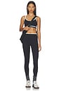 view 4 of 4 Eva Rigor Double Strap Bra in Black & Skylight